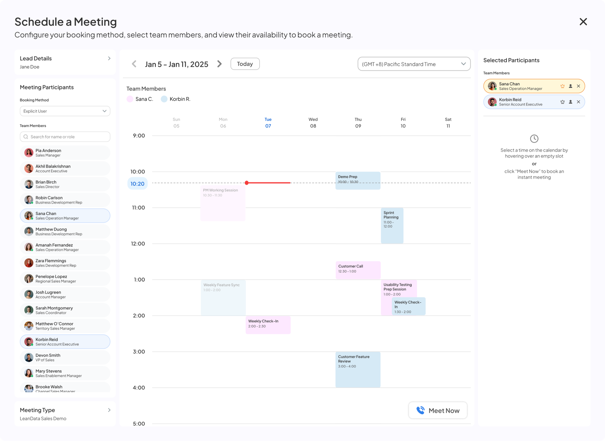 Sana Chan and Korbin Reid both added, calendar shown