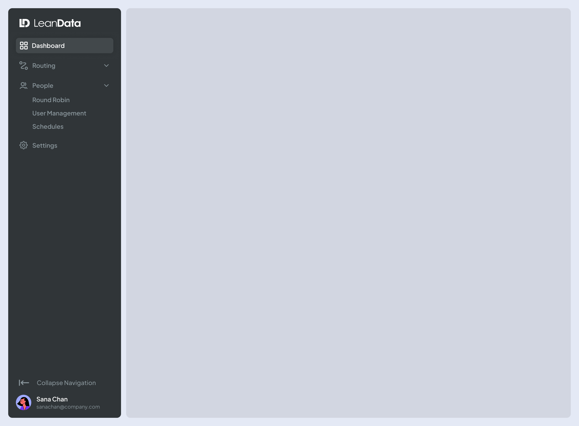 People expanded — Round Robin, User Management, Schedules visible