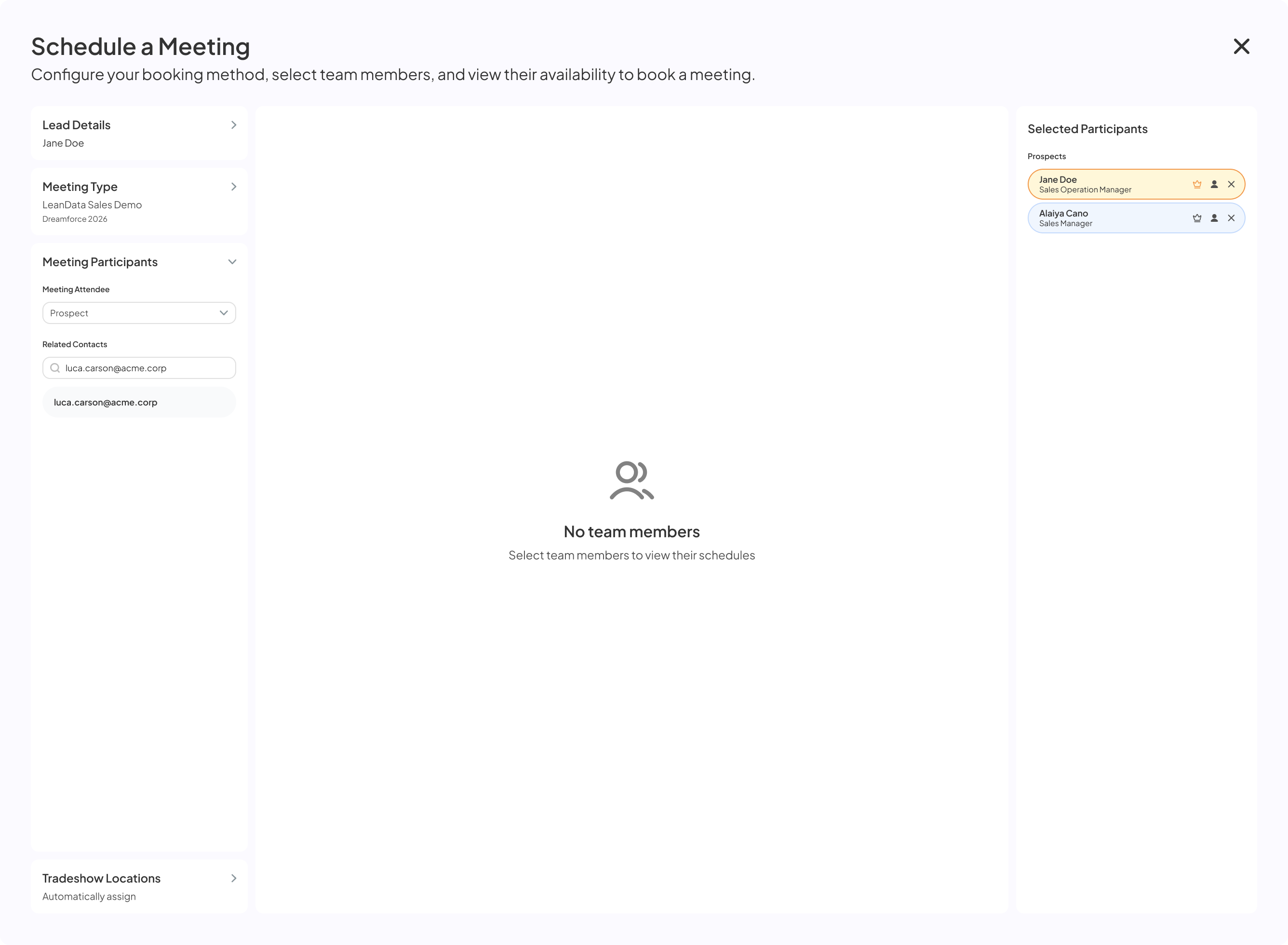 Searching related contacts by email